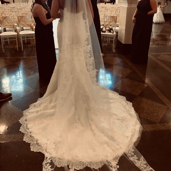 Designer Pronovias Wedding Dress - Picture 4 of 4